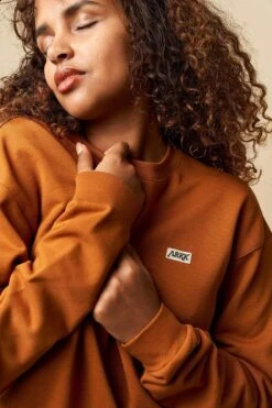 ARKK Box Logo Crewneck | Caramel Cafe -ARKK SALE SHOP ARKK Box Logo Crewneck Caramel Cafe Crewneck AA5155 0354 2