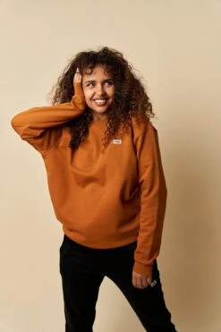 ARKK Box Logo Crewneck | Caramel Cafe