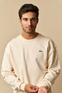 ARKK Box Logo Crewneck | Light Sand