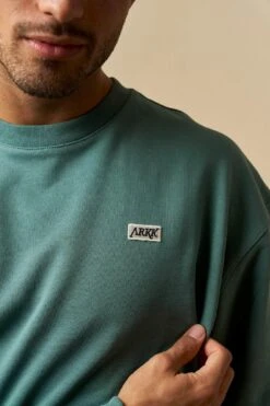 ARKK Box Logo Crewneck | Silver Pine -ARKK SALE SHOP ARKK Box Logo Crewneck Silver Pine Crewneck AA5153 0353 4