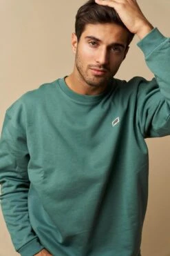 ARKK Box Logo Crewneck | Silver Pine