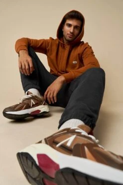 ARKK Box Logo Hoodie | Caramel Cafe -ARKK SALE SHOP ARKK Box Logo Hoodie Caramel Cafe Hoodie AA5159 0354 3