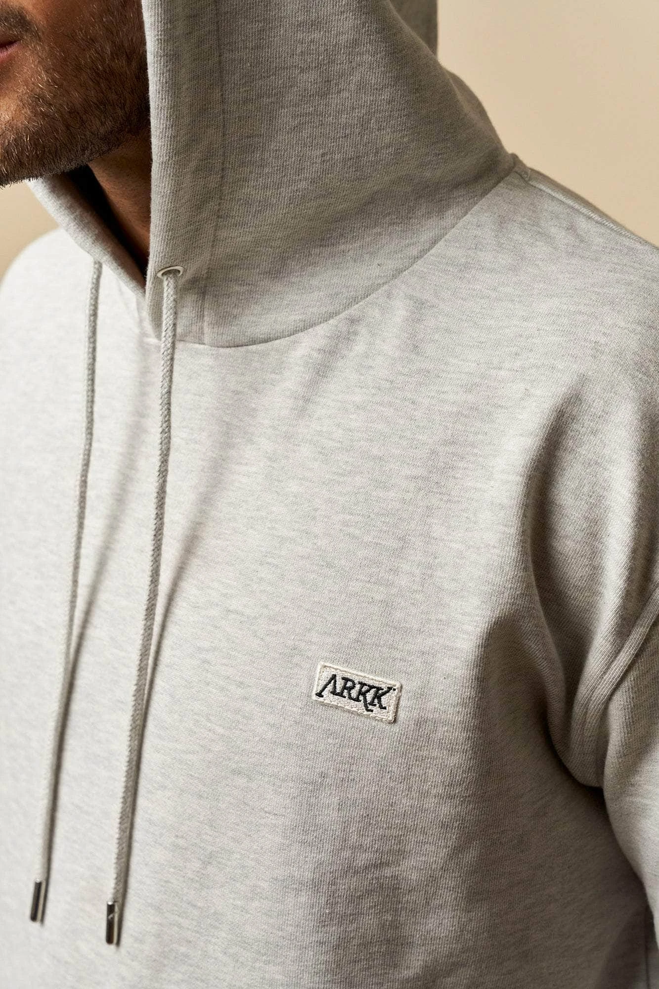 ARKK Box Logo Hoodie | Grey Melange 5 ARKK Box Logo Hoodie | Grey Melange - Image 3