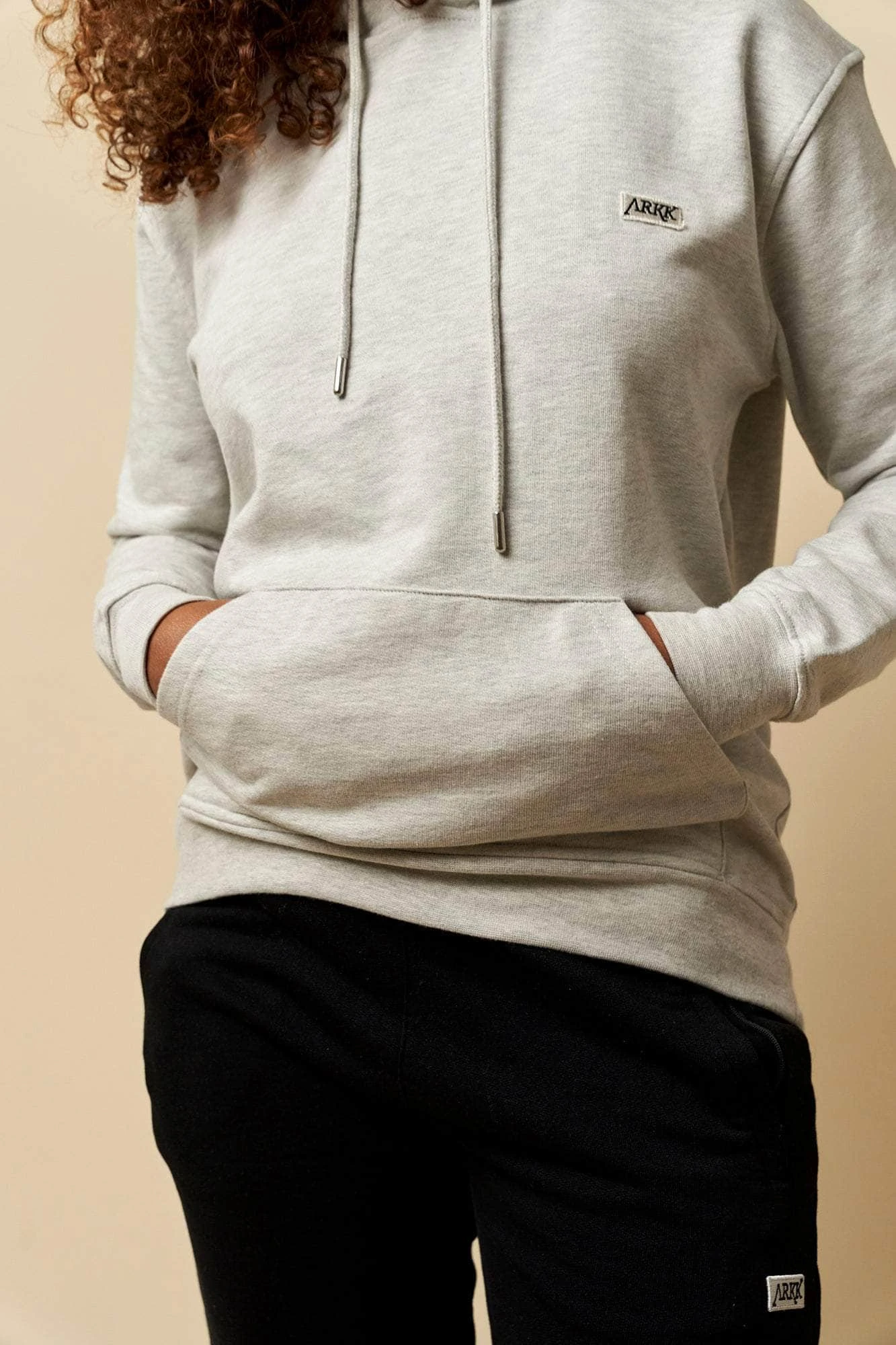 ARKK Box Logo Hoodie | Grey Melange 8 ARKK Box Logo Hoodie | Grey Melange - Image 6