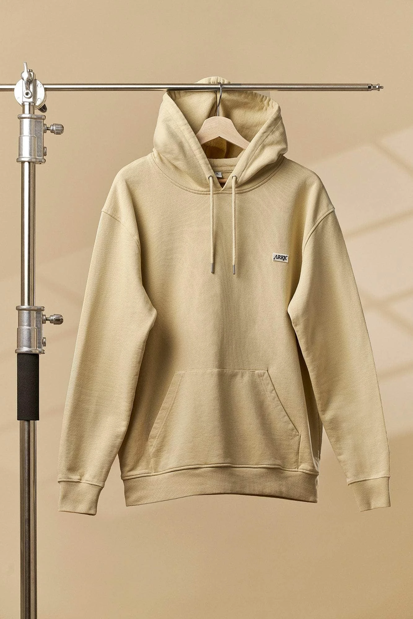 ARKK Box Logo Hoodie | Light Desert 6 ARKK Box Logo Hoodie | Light Desert - Image 4