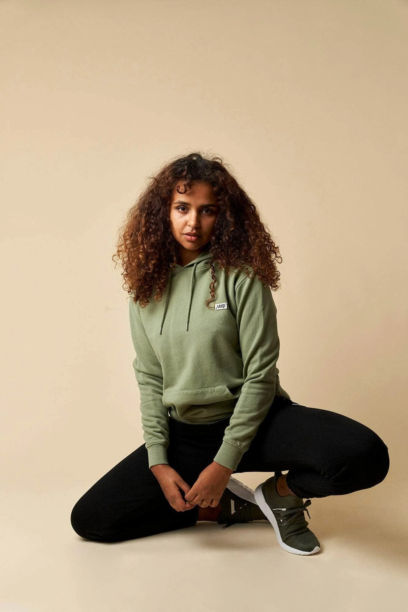 ARKK Box Logo Hoodie | Oil Green 4 ARKK Box Logo Hoodie | Oil Green - Image 2