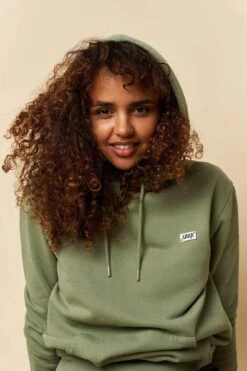 ARKK Box Logo Hoodie | Oil Green