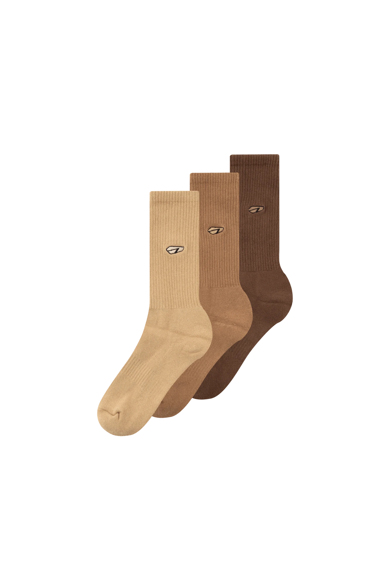 ARKK Cushioned Socks 3-pack | Mocha 3 ARKK Cushioned Socks 3-pack | Mocha