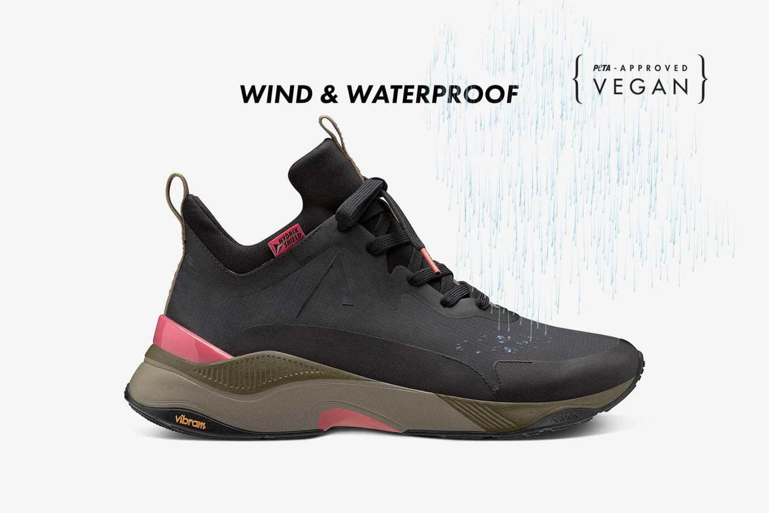 Stormrydr Nylon HL VULKN Vibram | Black Rich Coral | Men 3 Stormrydr Nylon HL VULKN Vibram | Black Rich Coral | Men