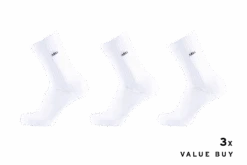 The High Sock - Standard White Black - 3pack