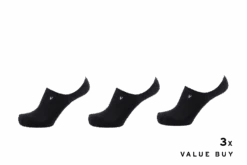 The No Show Sock Black - 3pack